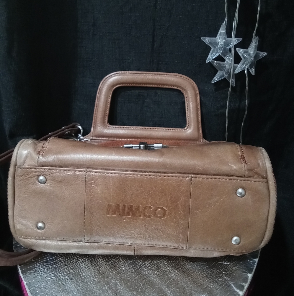 ‼️L👀K‼️ 🤑QUICK SALE🤑  MIMCO BROWN PURSE HANDBAG IN EXC.COND.  INSIDE & OUT - Picture 2 of 11